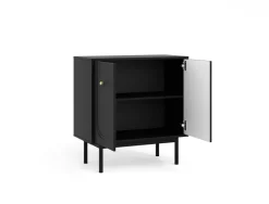 Kommode MAZOMA schwarz gold Optik B/H/T: ca. 79x82x39 cm
