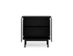 Kommode MAZOMA schwarz gold Optik B/H/T: ca. 79x82x39 cm
