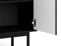 Kommode MAZOMA schwarz gold Optik B/H/T: ca. 79x82x39 cm