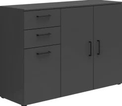 Kommode Multi-Stauraum Typ 28 anthrazit B/H/T: ca. 120x83x40 cm