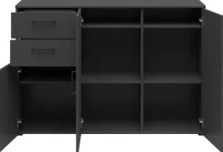 Kommode Multi-Stauraum Typ 28 anthrazit B/H/T: ca. 120x83x40 cm