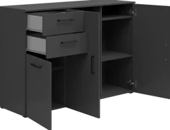 Kommode Multi-Stauraum Typ 28 anthrazit B/H/T: ca. 120x83x40 cm
