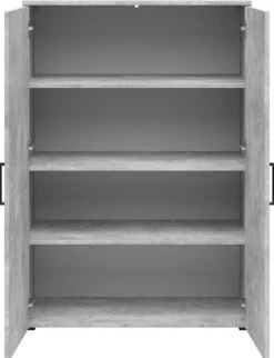 Kommode Multi-Stauraum Typ 31 Beton Optik B/H/T: ca. 80x115x40 cm