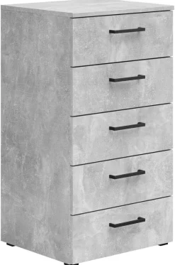 Kommode Multi-Stauraum Typ 14 Beton Optik B/H/T: ca. 45x83x40 cm