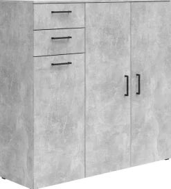 Kommode Multi-Stauraum Typ 33 Beton Optik B/H/T: ca. 120x115x40 cm