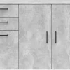 Kommode Multi-Stauraum Typ 28 Beton Optik B/H/T: ca. 120x83x40 cm