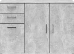 Kommode Multi-Stauraum Typ 28 Beton Optik B/H/T: ca. 120x83x40 cm