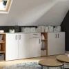 Kommode Multi-Stauraum Typ 31 Eiche Artisan Nachbildung B/H/T: ca. 80x115x40 cm