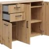 Kommode Multi-Stauraum Typ 28 Eiche Artisan Nachbildung B/H/T: ca. 120x83x40 cm
