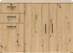 Kommode Multi-Stauraum Typ 28 Eiche Artisan Nachbildung B/H/T: ca. 120x83x40 cm