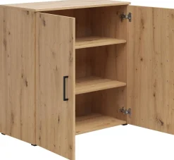 Kommode Multi-Stauraum Typ 24 Eiche Artisan Nachbildung B/H/T: ca. 80x83x40 cm