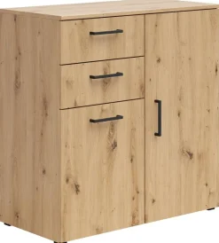 Kommode Multi-Stauraum Typ 26 Eiche Artisan Nachbildung B/H/T: ca. 80x83x40 cm
