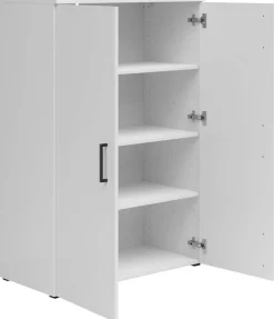 Kommode Multi-Stauraum Typ 31 weiß B/H/T: ca. 80x115x40 cm