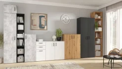 Kommode Multi-Stauraum Typ 28 weiß B/H/T: ca. 120x83x40 cm