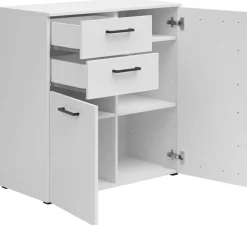 Kommode Multi-Stauraum Typ 26 weiß B/H/T: ca. 80x83x40 cm