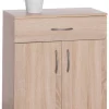 Kommode Peggy 2 Eiche Sonoma Nachbildung B/H/T: ca. 57x69x29 cm