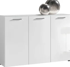 Kommode Rio weiß weiß glänzend B/H/T: ca. 120x83x35 cm