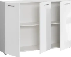 Kommode Rio weiß weiß glänzend B/H/T: ca. 120x83x35 cm