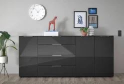 Kommode Santorin anthrazit B/H/T: ca. 226x99x40 cm