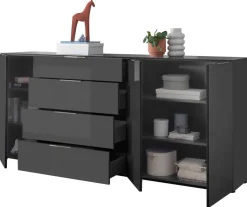 Kommode Santorin anthrazit B/H/T: ca. 226x99x40 cm