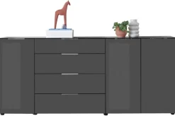 Kommode Santorin anthrazit B/H/T: ca. 226x99x40 cm
