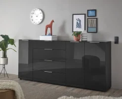 Kommode Santorin anthrazit B/H/T: ca. 226x99x40 cm