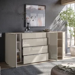 Kommode Santorin Cashmere B/H/T: ca. 226x99x40 cm