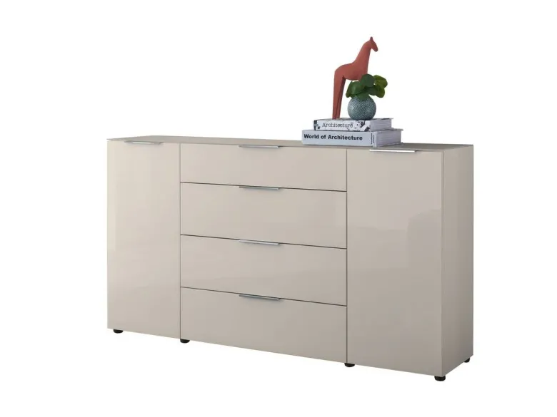 Kommode Santorin Kaschmir Chrom B/H/T: ca. 180x99x40 cm