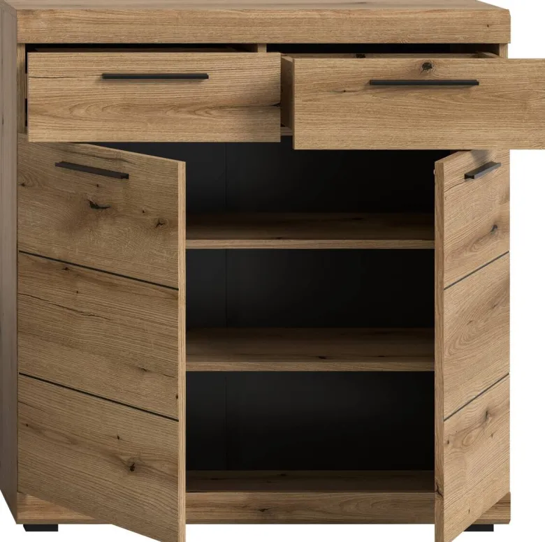 Kommode SCOUT Evoke Oak Nachbildung B/H/T: ca. 90x96x37 cm