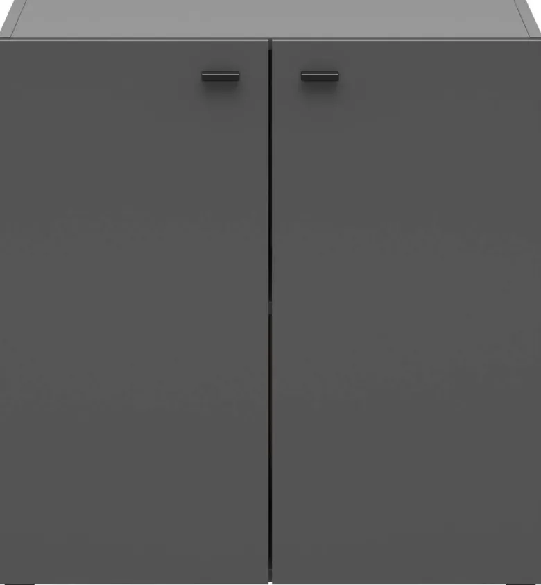 Kommode System 64 anthrazit matt B/H/T: ca. 64x64x35 cm