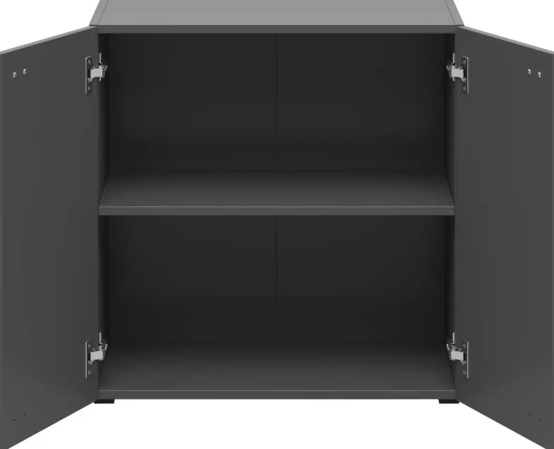Kommode System 64 anthrazit matt B/H/T: ca. 64x64x35 cm