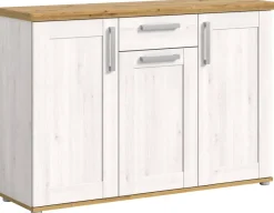 Kommode Verona Sibiu Lärche Nachbildung Eiche Artisan Nachbildung B/H/T: ca. 137x92x39 cm
