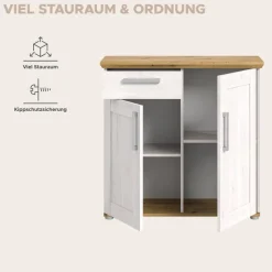 Kommode Verona Sibiu Lärche Nachbildung Eiche Artisan Nachbildung B/H/T: ca. 95x92x39 cm