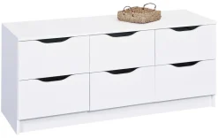 Kommode WESTPHALEN weiß B/H/T: ca. 122x50x40 cm