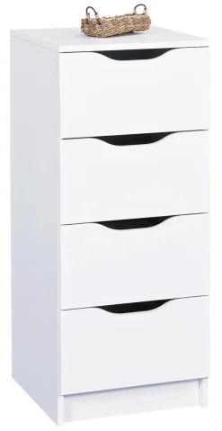 Kommode WESTPHALEN weiß B/H/T: ca. 41x89x41 cm
