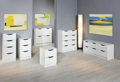 Kommode WESTPHALEN weiß B/H/T: ca. 41x71x40 cm