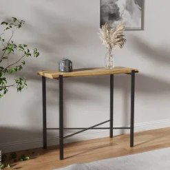 Konsole Almira Eiche Nachbildung schwarz B/H/T: ca. 90x75x38 cm
