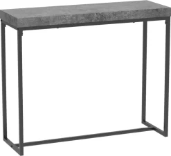 Konsole Birte dunkelgrau Beton Optik schwarz B/H/T: ca. 90x75x30 cm