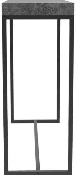 Konsole Birte dunkelgrau Beton Optik schwarz B/H/T: ca. 90x75x30 cm