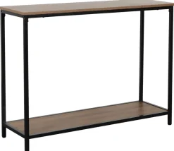Konsole Mira schwarz lackiert Eiche Nachbildung B/H/T: ca. 106x81x35 cm