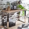 Konsolentisch braun Holz B/H/T: ca. 115x76x46 cm
