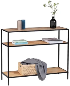 Konsolentisch Geo schwarz kiefer Nachbildung B/H/T: ca. 100x80x35 cm