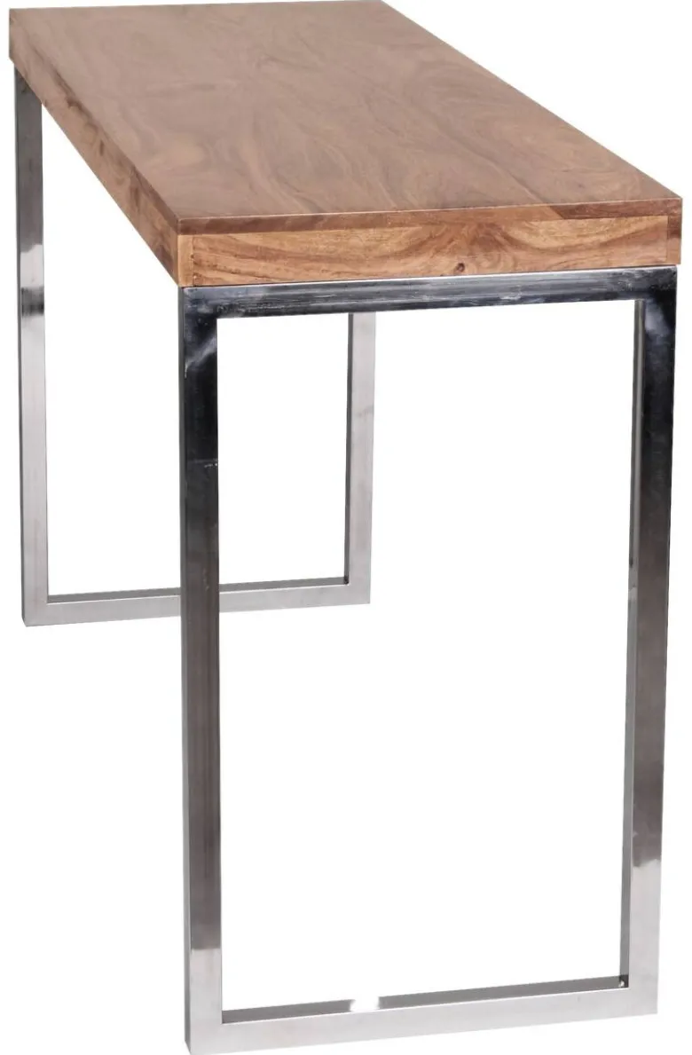 Konsolentisch natur Chrom Akazie Chrom B/H/T: ca. 120x76x45 cm