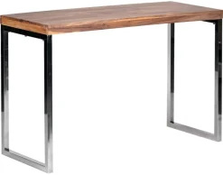 Konsolentisch natur Chrom Akazie Chrom B/H/T: ca. 120x76x45 cm