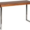 Konsolentisch natur Chrom Echtholz Metall B/H/T: ca. 120x76x45 cm