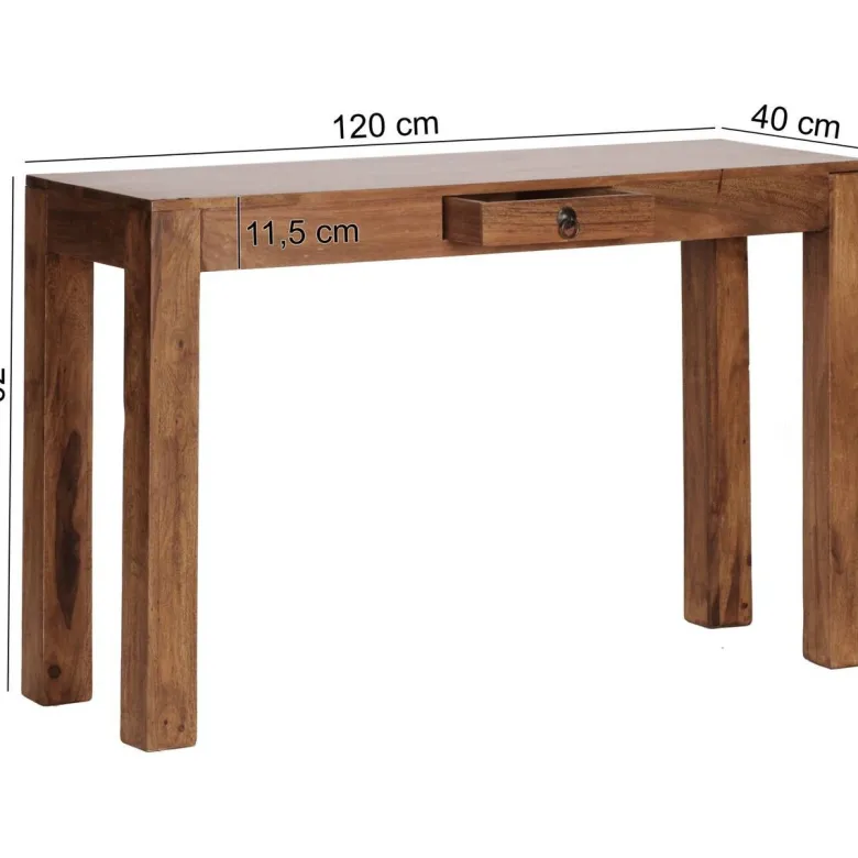 Konsolentisch natur Echtholz B/H/T: ca. 120x76x40 cm