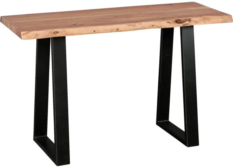 Konsolentisch natur schwarz Akazie B/H/T: ca. 120x75x45 cm
