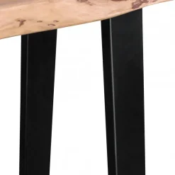 Konsolentisch natur schwarz Akazie B/H/T: ca. 120x75x45 cm
