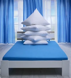 Kopfkissen weiß Baumwolle B/L: ca. 80x80 cm