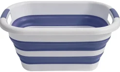 Korb blau Kunststoff B/H/L: ca. 28,5x15,5x40 cm